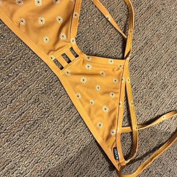 Jolyn Bikini Set in XS print Andy bottoms tomcat top flowers mustard - Picture 8 of 13